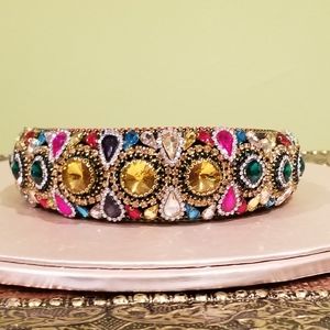 Multicolor Rhinestone Handmade Headband